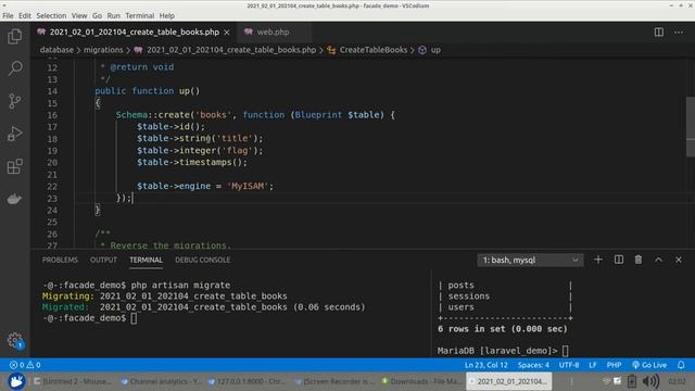 Laravel Database Migrations - [Latest 2021] #laravel смотреть онлайн