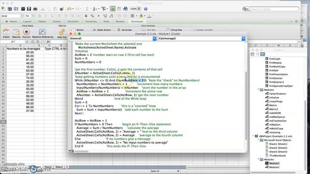 che205, ch2, VBA to find average using an array смотреть онлайн