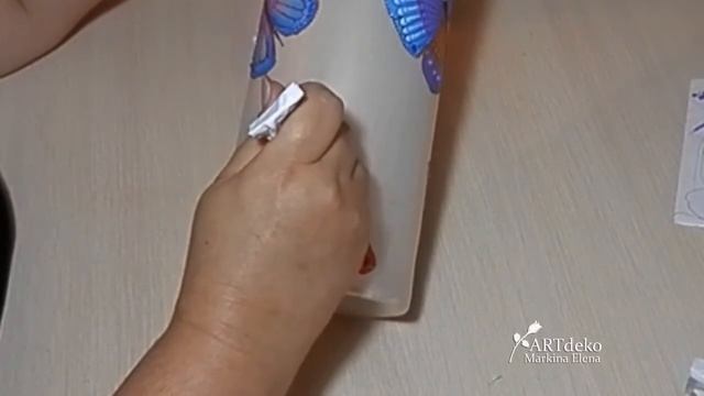 КАК НАУЧИТЬСЯ ТОЧЕЧНОЙ РОСПИСИ. МК ВАЗА С БАБОЧКАМИ./Dot Painting.Часть 2 смотреть онлайн
