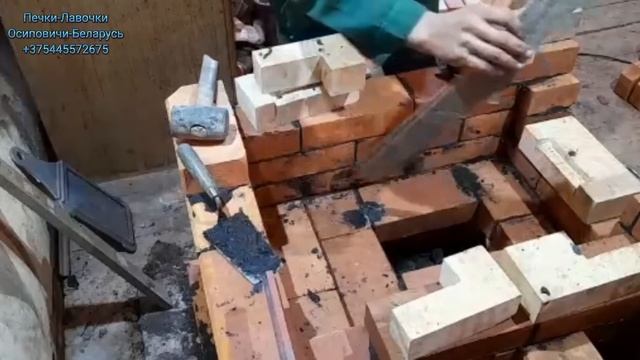 Отопительно-варочная печь с плитой на 2 конфорки. смотреть онлайн