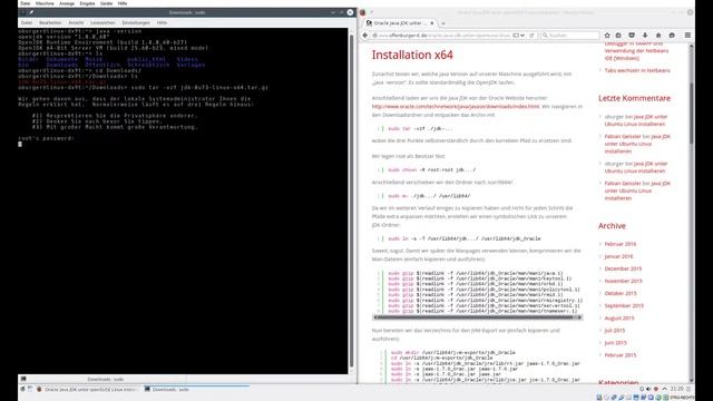 Oracle Java JDK unter openSUSE Linux installieren смотреть онлайн