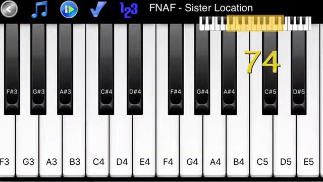 FNAF - Sister Location - How to Play Piano Melody (Crumbling Dreams - Ballora's Music Box) смотреть онлайн