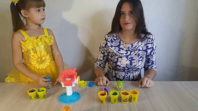 Набор Плей До Сумасшедшие прически ЧЕЛЛЕНДЖ / Play-Doh Crazy Cuts // Лили Фэмили смотреть онлайн