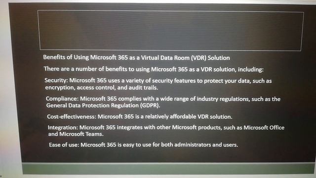 Using Microsoft 365 as a Virtual Data Room Solution смотреть онлайн