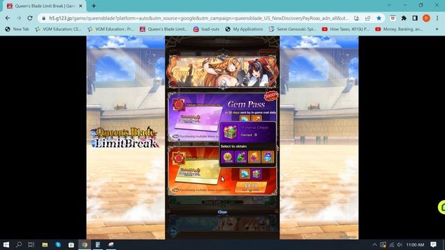 Queens Blade Limit Break - Gems Buying Overview (How do i get sooo many) смотреть онлайн