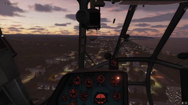 (DCS WORLD) Заход по малой коробочке (ночь-день) аэродром Анапа (полигон ОВЭ, СБЗ Кубань) смотреть онлайн