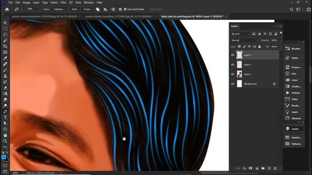 Oil Painting on Mouse | Hair brush and easy steps | தமிழில் photoshop cc/7.0/8.0/cs. смотреть онлайн