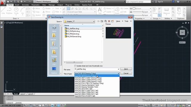 AutoCAD 2012 Introduction Training-1701 Saving drawing to other formats смотреть онлайн