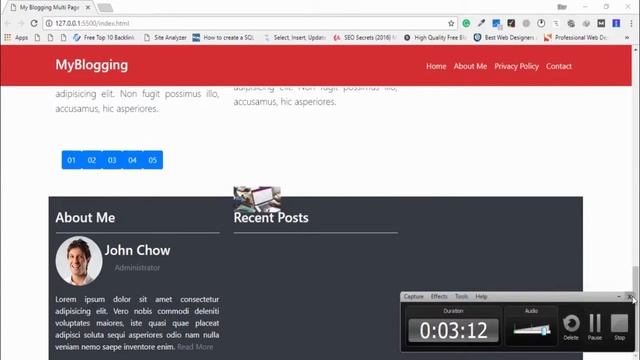 How to Make Responsive Website Using Bootstrap 03 of 05 смотреть онлайн