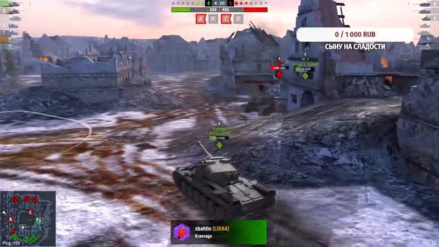World of Tanks BLITZ поднимаем процент побед смотреть онлайн