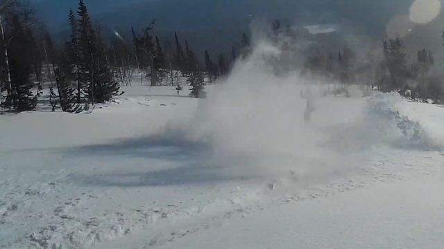 тест драйв сноуборда Phantom Fish 156 HD+ , Шерегеш, Фрирайд, гора Мустаг. смотреть онлайн