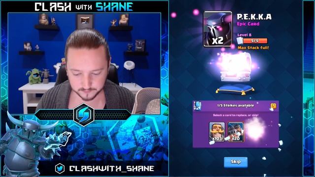 *WORLD'S FIRST* FULLY MAXED NEW CARD GAMEPLAY!! MAX ROYAL HOGS & GIANT SNOWBALL! Clash Royale смотреть онлайн