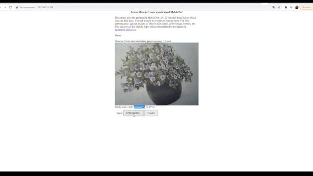 Определение объектов на ESP32-CAM с помощью TensorFlow смотреть онлайн