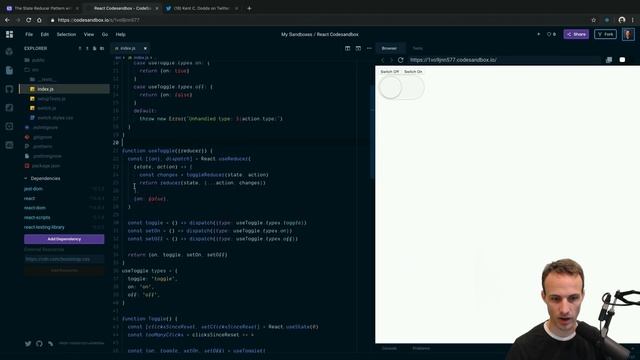 The State Reducer Pattern with React Hooks смотреть онлайн