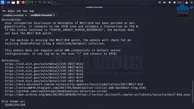 Exploring Vulnerability Scanning with Metasploit: Exploiting EternalBlue in Windows 7 смотреть онлайн