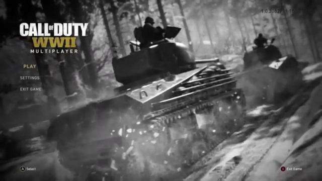 Call of duty WW2 main menu смотреть онлайн