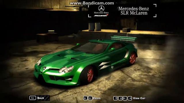 NFS Most Wanted (Black Edition) - Car Collection on Main Menu смотреть онлайн