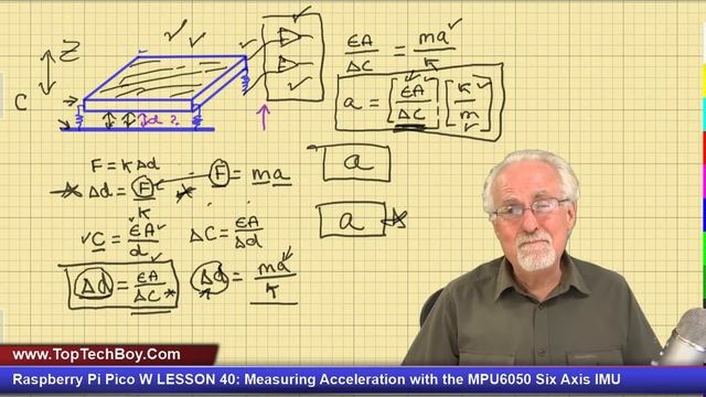Raspberry Pi Pico W LESSON 40: Measuring Acceleration with the MPU6050 Six Axis IMU смотреть онлайн