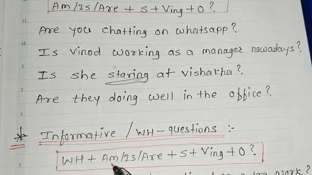 Present Continuous tense part 3(questions) смотреть онлайн