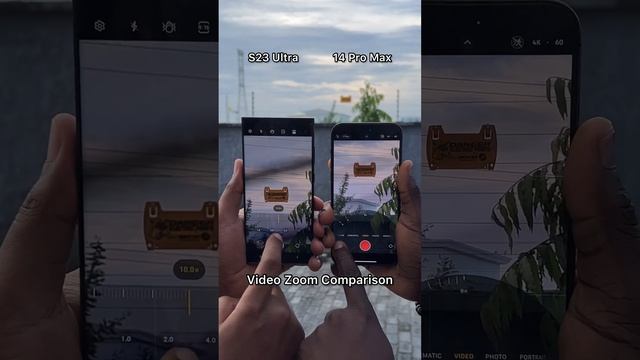 iPhone 14 Pro max vs Samsung S23 Ultra - 4K 60FPS Video Zoom Comparison смотреть онлайн