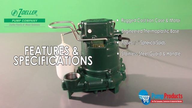 Zoeller M53 Series "Mighty Mate" Effluent Pumps In Stock at Pump Products смотреть онлайн