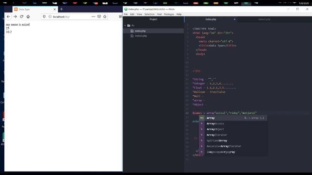 PHP Data Type Bangla | php bangla tutorial md azizul | Part 4 смотреть онлайн