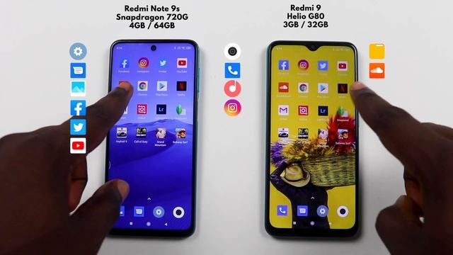Redmi 9 vs Redmi Note 9s Speed Test : Snapdragon 720G vs Helio G80 смотреть онлайн