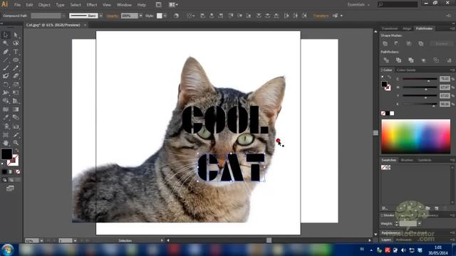 How to make a compound path (multiple clipping masks) in illustrator смотреть онлайн