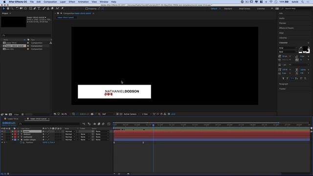 Create a Lower Third in After Effects & use it in Premiere Pro with Live Text Templates смотреть онлайн