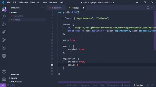 PLUGIN DE TABLAS FÁCIL DE USAR, GRIDJS смотреть онлайн