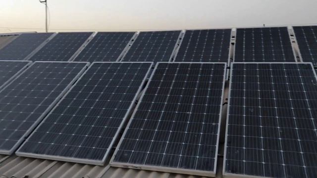 8кВт гибрид инвертор куёш панеллари ту́ла у́рнатилди.