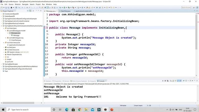 Spring Bean Lifecycle Callback Methods | Spring Bean Life Cycle | Spring Framework Tutorial in Hind смотреть онлайн
