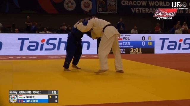 Abdulfayz SOLIHOV - Batkhuu BAYARDORJ, Round 2, -73KG – M3, Krakow World Championships Veterans 202 смотреть онлайн