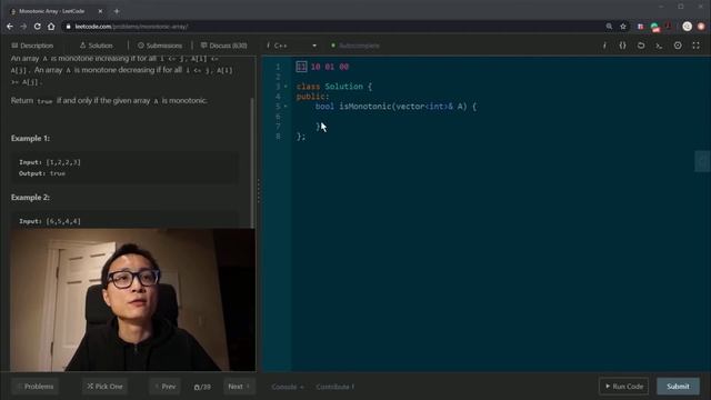 Leetcode 896 Monotonic Array смотреть онлайн