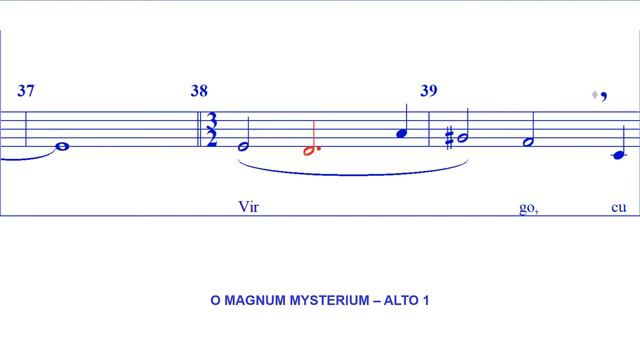 O Magnum Mysterium - ALTO 1 (Lauridsen) смотреть онлайн