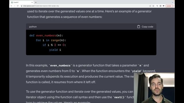 Python & ChatGPT Course. Lesson 16. Generators and iterators. смотреть онлайн