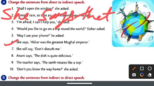 Direct and Indirect Speech | Ch-25 | Class-6 | Part-1 | Collins English grammar and composition boo смотреть онлайн
