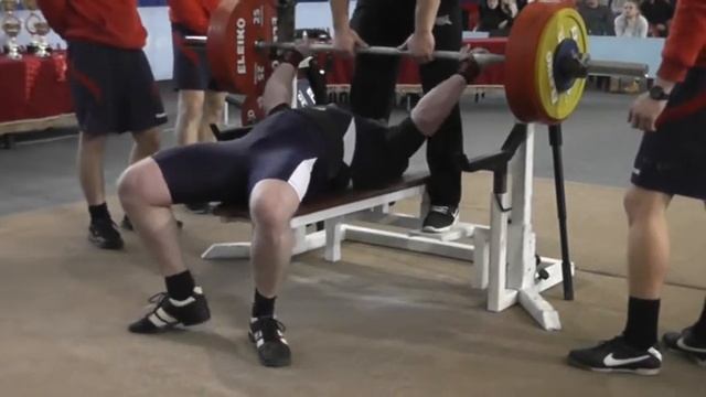 Родэ Денис жим лежа 260 кг (экипировка) 2-подход смотреть онлайн