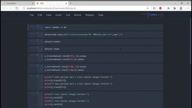 Tutorial K Nearest Neighbours dengan Python (Seri KNN) смотреть онлайн