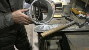 Как соединить две трубы из оцинкованной стали. Одинарный стоячий фальц на изделии круглого сечения.