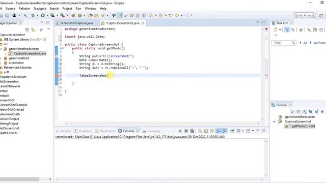 How to Capture Screenshot in Selenium Webdriver-Generic method смотреть онлайн