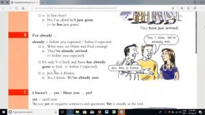Just, already, yet  Present perfect tense