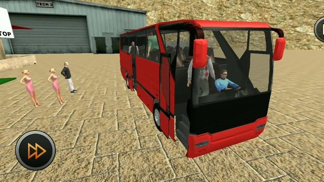 Uphill Offroad Bus Driving Simulator Tourist Passengers Bus Game Android Gameplay HD #1 смотреть онлайн