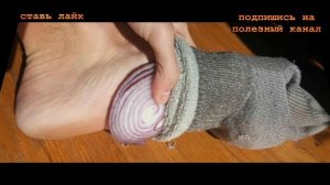 ★  Нарежь лук тонкими ломтиками и приложи к ступням, затем надень носки на ночь. Польза лука.