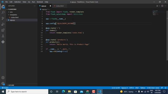 Python Tutorial | Flask Tutorial | Flask Framework | Create an App in Flask смотреть онлайн