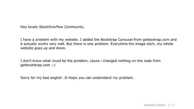 HTML : Bootstrap Carousel - Whole website jumps when image is changing смотреть онлайн