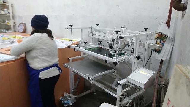 Печать пакетов шелкографией. Роторная сушилка смотреть онлайн