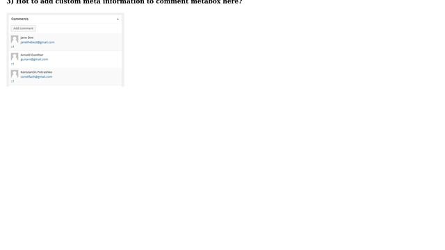 Wordpress: Add comments meta fields to comments metabox on post edit screen смотреть онлайн