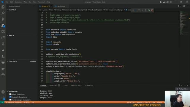 Web Scraping: Tesla's temporarily free Service Manuals | Unscripted Coding смотреть онлайн