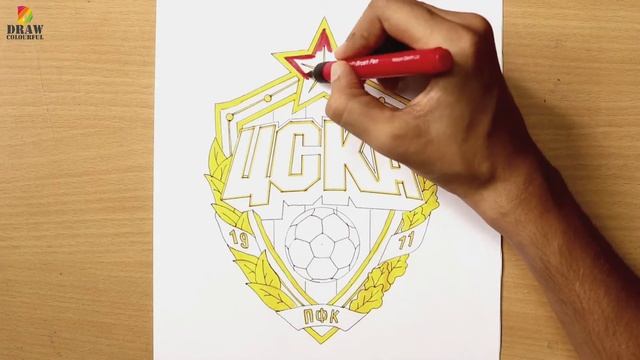 CSKA Moscow logo drawing | Профессиональныйфутбольный клуб ЦСКА смотреть онлайн